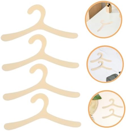 20pcs Small Plastic Dog Clothes Hangers Rack for Space-Saving Pet Apparel Storage Lightweight and Elegant and Cats for Closet Organization