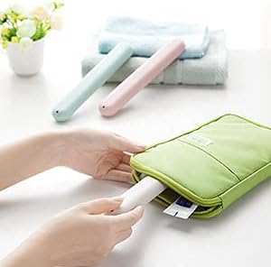 Hooqict 4 Pack Travel Toothbrush Case Portable Travel Toothbrush Holder Plastic Toothbrush Container Protector Cover for Traveling, Camping, Home, School, Business