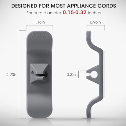 Aieve Cord Organizer for Kitchen Appliances, 12 Pack Cord Wrap Cord Holder Cord Keeper for Kitchen Organizers and Storage, Cable Organizer for Appliances