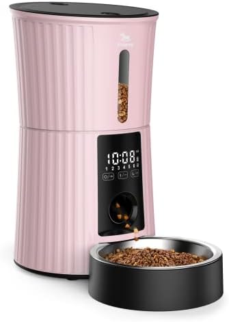 Petory Timed Automatic Cat Feeder - 4L Dry Food Dispenser for Cats and Dogs
