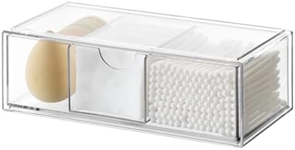 Efficient Makeup Storage Holder Drawer Divider Space Saving Clear Drawer Divider Box for Makeup and Small Item Small Item Storage Container