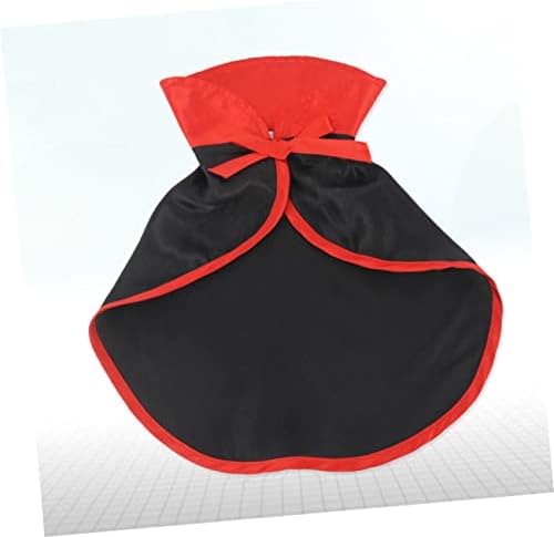 Milisten Cat Halloween Costume Cape Red Pet Apparel Comfortable Material Stand Out at Parties Photos
