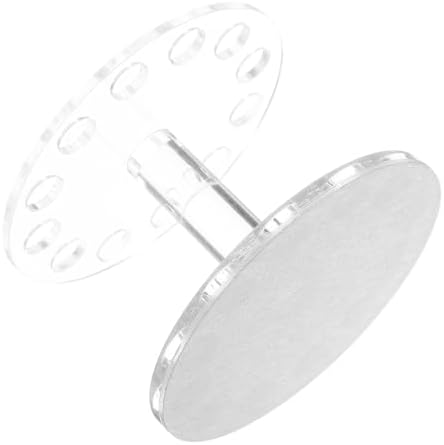 PET Nail Art Pen Holder Stand for Uv Gel Brushes | Work Desk Use, Portable Organizer, Keeps Tools Neat, Heart Shape Crystal Style