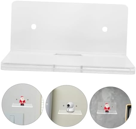 Happyyami Wall-Mounted Floating Shelf for Baby Monitor Small Storage Rack Security Camera Holder Sturdy Wall Shelf for Toys and Collectibles for Nursery and Home Organization