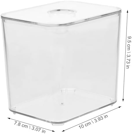 2pcs Small Cotton Pad Container with Flat Lid Design and Stackable Pet Material Makeup Organizer for Home and Bathroom Storage