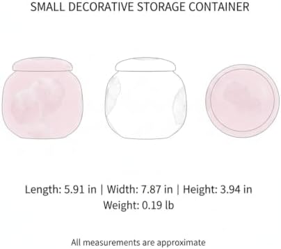 Securely Store Small Items in This Compact PET Plastic Decorative Box, 6.76 fl oz Capacity (1 Piece)