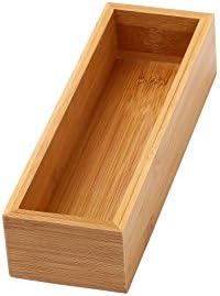 YBM HOME Pack of 12 Kitchen Drawer Organizer Storage Box Made of Bamboo, 3x9x2 Inch 322