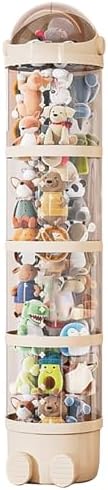 Vertical Toy Tube, Stuffed Animal Holder, Clear Display Cube | Storage Tube, Space-Saving Toy Organizer For Bedroom