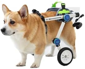 Dog Bike Trailer Foldable Paw Cart Adjustable Pet Mobility Aid for Back Leg Injury Or Paralysis Foldable Aluminum Frame for Outdoor Bike Ride Travel with Disabled Pets