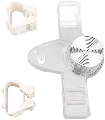 Broom and Mop Gripper, PET Material Powerful Suction Cup Easy Repositioning Effortless Installation Saving Space Organizing Tools with Two Hangers (Clear White)
