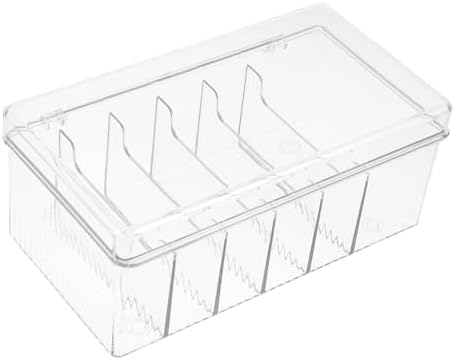 POPETPOP Multi-grid Cord Organizer Box for Cellphone Chargers and Cables Pet Material Capacity for Office and Desk Storage