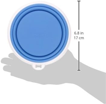Bamboo Silicone Pop-Up Travel Bowl; Colors Vary; 6" x 8" x 3"