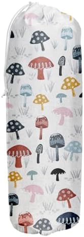 Cute Mushroom Plastic Grocery Bag Holder Plastic Bags Storage Organizer | Plastic Bag Holders for Grocery Bags, Cute Mushroom Home Kitchen Decor, Gifts for Women Mom Grandma