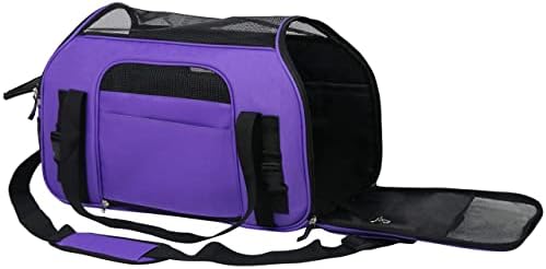 EliteField Soft-Sided Pet Carrier for Cats & Small Dogs (3-Year Warranty) | Airline Approved, Removable Bed & Cover, Built-In Leash, Luggage Sleeve, Seat Belt Loop, Waterproof, Durable, Foldable