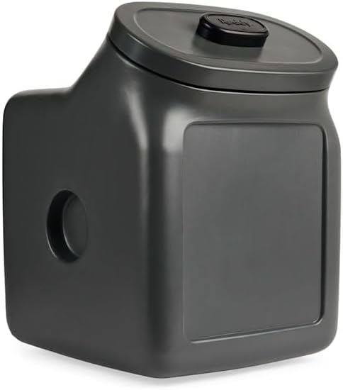 by Petco Black Airtight Food Storage Container for Dogs Large 50 lbs.