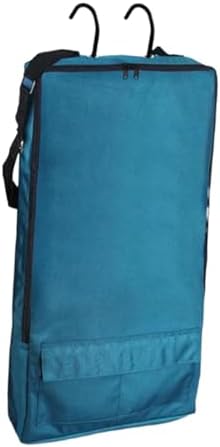 kowaku Bridle Bag,with 3 Prong Tack Rack Spacious Organizer Horse Tack Carry Bag, Horse Bridle Bag, for Harness, Bits, Headstalls, Blue