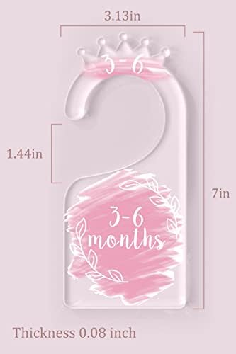 OneDream Acrylic Baby Closet Dividers, Baby Clothes Dividers for Closet