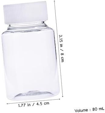 30pcs Pet Container Bottles Screw Lid Storage for Pills Tablets Vitamins and Medicine for Home Use and Travel