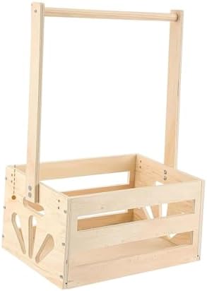 Dog Clothing Rack Floor Standing Organizer Pet Clothes Hanger Display Stand with Wooden Frame and Storage Basket for Small Pet Organization Suitable