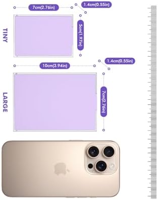 CATEARED Trabricks 2-in-1 Stackable Diamond Art Trays With Lids, Diamond Art Storage, Craft and Bead Storage Organizer & Line-Up, Box Package (Clear Purple, 30 piece Tray Kit)