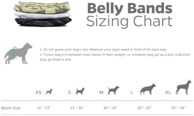 Pet Parents® Washable Belly Bands for Male Dogs (3pack) + Extendrs® of Durable Dog Diapers Male, Premium Male Dog Diapers & Dog Wraps (Large, Camo)