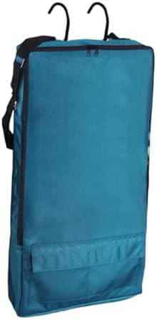 kowaku Bridle Bag,with 3 Prong Tack Rack Spacious Organizer Horse Tack Carry Bag, Horse Bridle Bag, for Harness, Bits, Headstalls, Blue