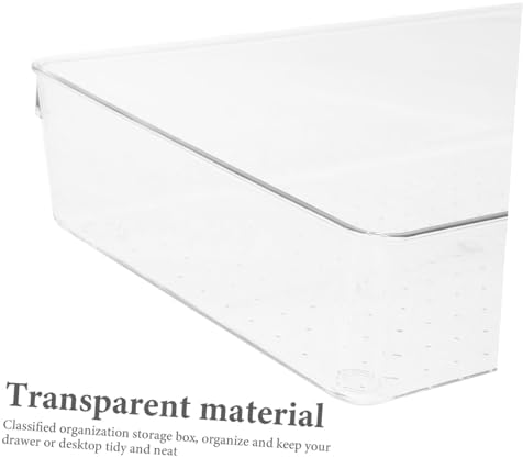 Mobestech 2pcs Pet Desk Drawer Organizer Versatile Storage Bin for Earrings Office Kitchen Hotel Living Room