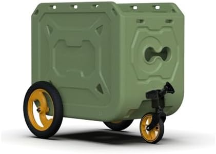 ZJchao Cart Trailer Pet Carrier with Wheels Folding Large Dogs for Camping