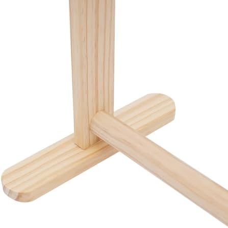 Pet Clothing Display Stand, 11lbs Capacity, Solid Wood Garment Rack with Detachable Crossbar for Dogs Cats
