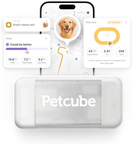 Petcube GPS Tracker for Dogs – Real-Time GPS Tracking & Escape Alerts