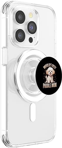 Toy Poodle Dog Breed Pet World's Best Poodle Mom PopSockets MagSafe PopGrip for iPhone