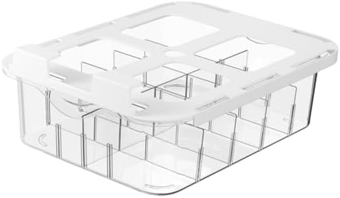 KOMBIUDA Socks Divided Box Adhesive Underwear Storage Holder Wall Compartment Box Socks Dividers for Bedroom