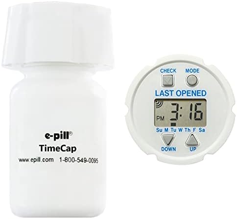 e-Pill TimeCap – Smart Pill Bottle Cap with Last Opened Time Stamp & Up to 24 Daily Alarms (1)