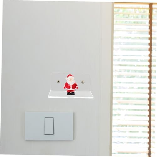 SOLUSTRE 4pcs Monitor Storage Rack Floating Wall Shelf Speaker Security Camera Shelf