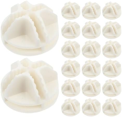 TEHAUX 46pcs Plastic Wire Cube Connectors for Modular Storage Grid Wire Shelf Replacement Clips for Shoe Rack Wardrobe and Pet Cage Assembly White