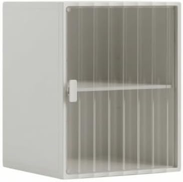Storage With Door Organizer Drawer And Shelf Ribbed Front Pet Pp Structure Space Saving Layout With Side Handle Suitable for bedroom living room office apartment , color to 2 , Modern Minimalist