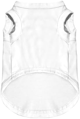 Custom Dog Shirt,Personalized Pet Vest Apparel with Name Text Photo Image,Lightweight Breathable PuppysKitten Variousize,White