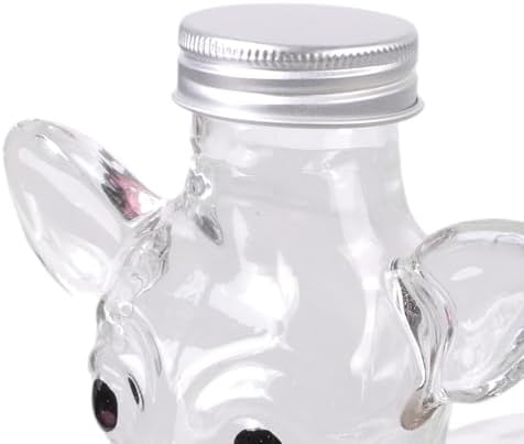 Dog Themed Air Tight Glass Snacks Jar with Secure Lid for Storing Cookie Coffee Pet Treats Kitchen Organizers Dog Treat Storage Container