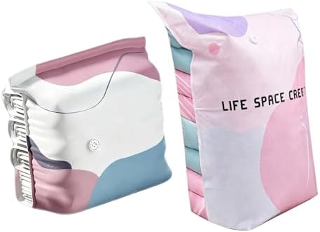 3D Vacuum Storage Bags for Bedding and Clothes Upright Organizers with Zippers Seal for Closet Dorm Moving Clothes Storage Bags
