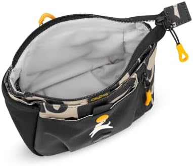 OllyDog Backcountry Day Bag | Dog Training Treat Pouch | Eco-Friendly Recycled Fabric Fanny Pack with Zipper Closure, Built-in Poop Bag Dispenser & Adjustable Waist Belt (Ciao)