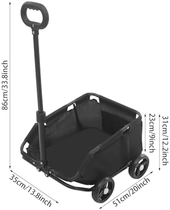Dog Stroller, Pet Stroller for Travelling, Folding Dog Cart, Pet Stroller for Small Dogs Cats(Black)