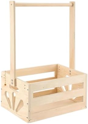Dog Clothing Rack Floor Standing Organizer Pet Clothes Hanger Display Stand with Wooden Frame and Storage Basket for Small Pet Organization Suitable