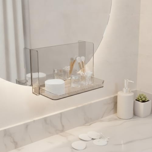 Foldable Storage Box PET Plastic Vanity Organizer for Cotton Pads and Small Essentials (1 PC)