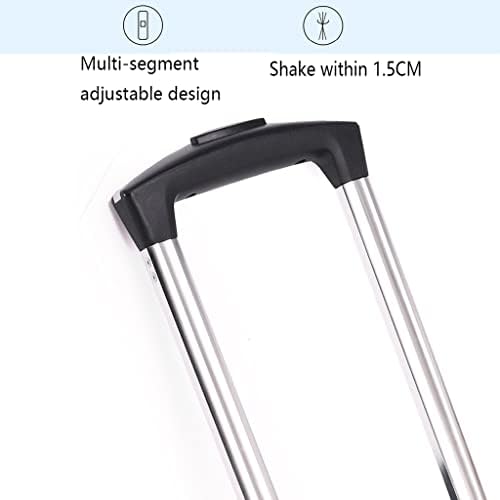Portable Collapsible Grocery Cart 4/5 Wheel Aluminum Alloy Trolley Foldable Pulling Rod Carrier for Students Pet Bags Heavy Duty Load Bearing Easy Storage