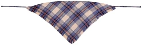 Fall Dog Bandana Autumn Thanksgiving Plaid Reversible Triangle Bibs Scarf