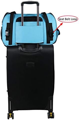 EliteField Soft-Sided Pet Carrier for Cats & Small Dogs (3-Year Warranty) | Airline Approved, Removable Bed & Cover, Built-In Leash, Luggage Sleeve, Seat Belt Loop, Waterproof, Durable, Foldable