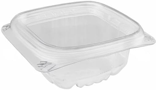 Karat 4oz PET Clear Clamshell Deli Containers - Leak-Resistant, Easy Seal for Freshness, Ideal for Salads, Fruits, Sides & Desserts - Multipurpose Plastic Take Out Food Containers (Pack of 400)