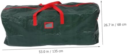 Kisangel Christmas Tree Storage Bag Large Capacity Holiday Tree Pouch for Safe Storage Oxford Material for Seasonal Decorations