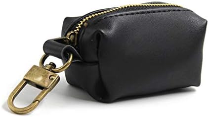 Travel Outdoor Protable Dog Poop Bag Dispenser PU Leather Pouch Pet for Pick Up Poop Bag Holder Waste Bags Organizer Bags for Dogs Poop
