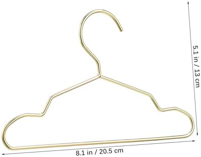 MERRYHAPY 10 Pcs Pet Apparel Hangers Mini Metal Hangers Dog and Cat Clothing Nonslip Design Small Drying Rack